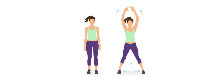 Il jumping jack frazionato