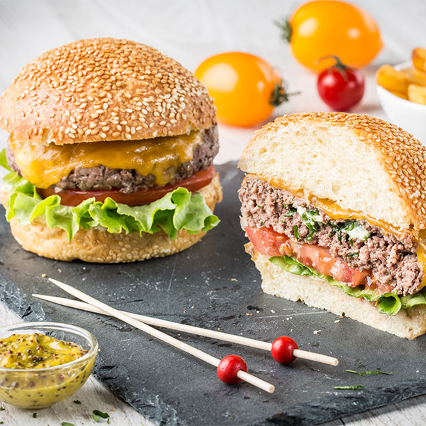 Burger surprise au beurre persillé